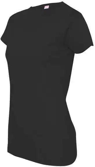Lat 3516 Women’s Fine Jersey Tee Black
