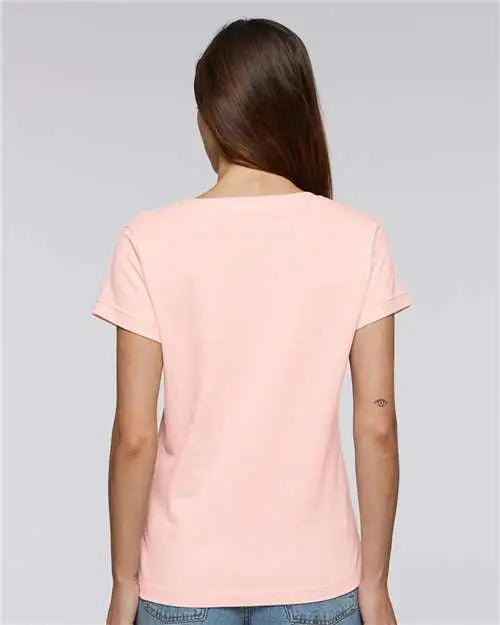 Lat 3516 Women’s Fine Jersey Tee - Blush