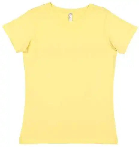 Lat 3516 Women’s Fine Jersey Tee - Butter