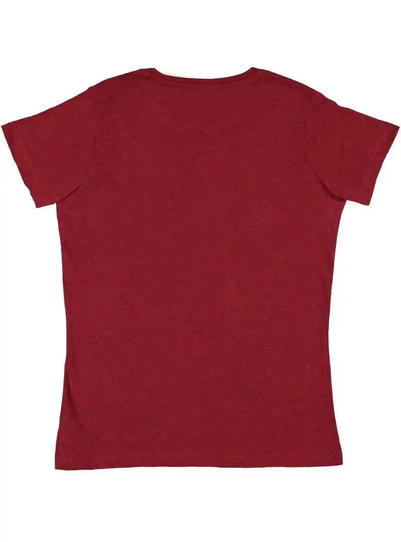 Lat 3516 Women’s Fine Jersey Tee - Cardinal Blackout