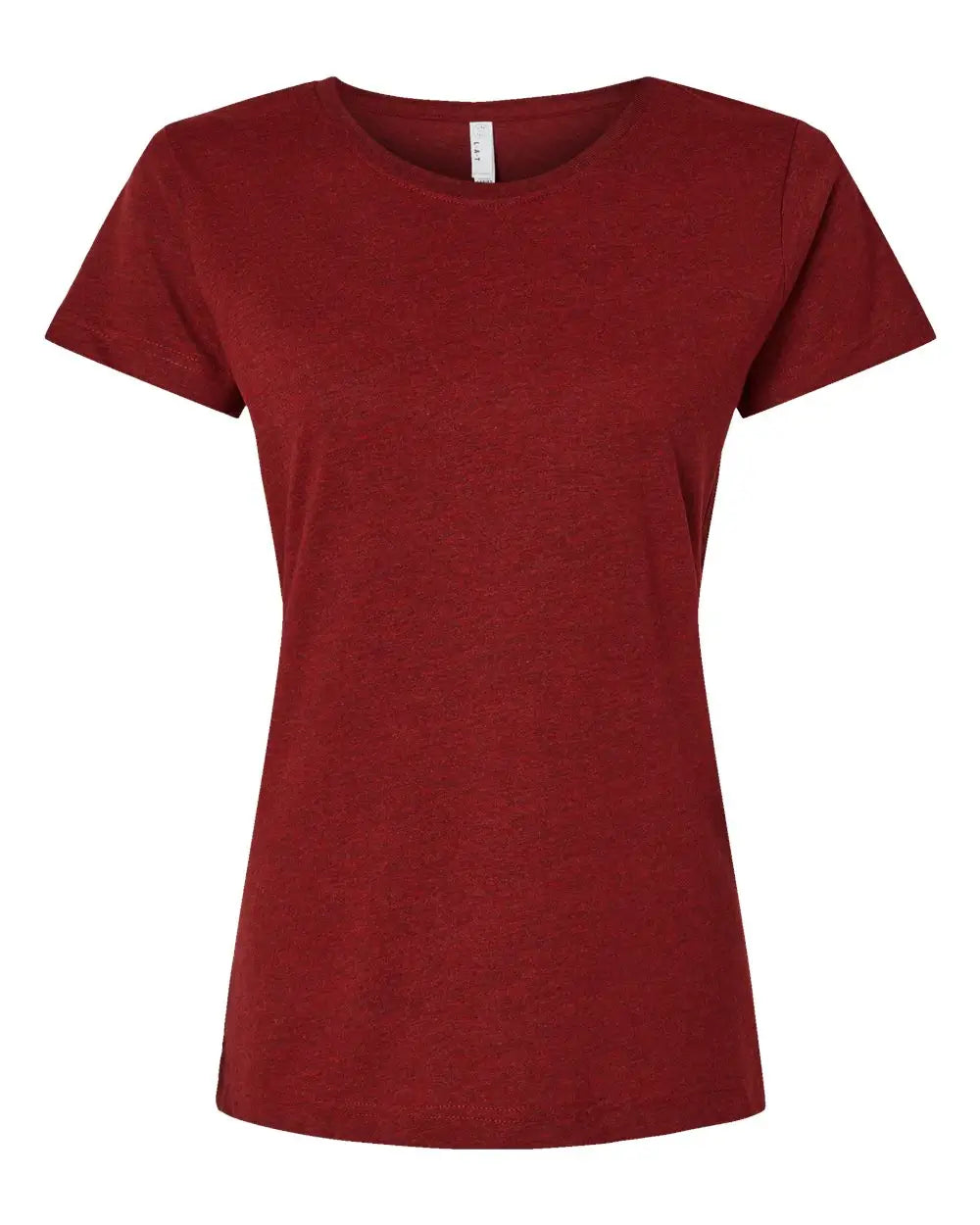 Lat 3516 Women’s Fine Jersey Tee - Cardinal Blackout