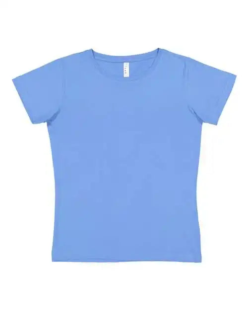Lat 3516 Women’s Fine Jersey Tee Carolina Blue