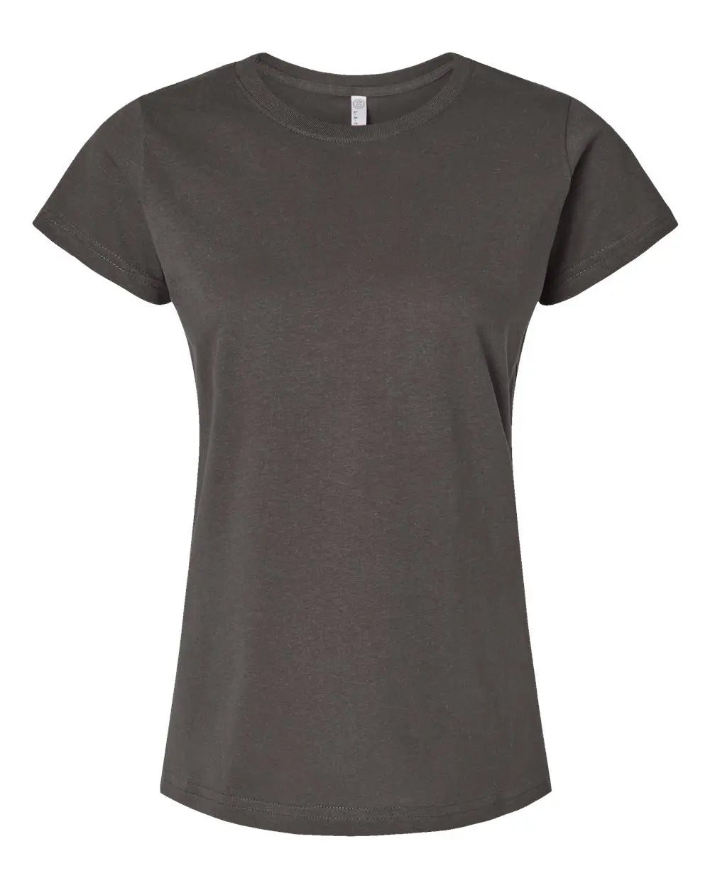 Lat 3516 Women’s Fine Jersey Tee - Charcoal - Dark Gray / Xs