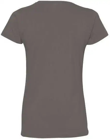 Lat 3516 Women’s Fine Jersey Tee Charcoal
