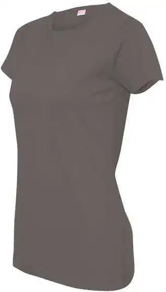 Lat 3516 Women’s Fine Jersey Tee Charcoal