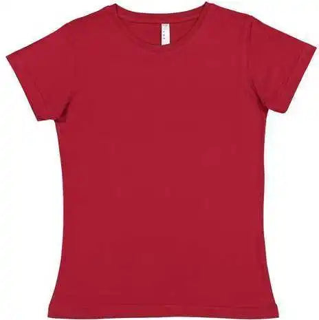 Lat 3516 Women’s Fine Jersey Tee - Garnet