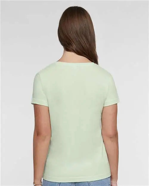 Lat 3516 Women’s Fine Jersey Tee - Honeydew