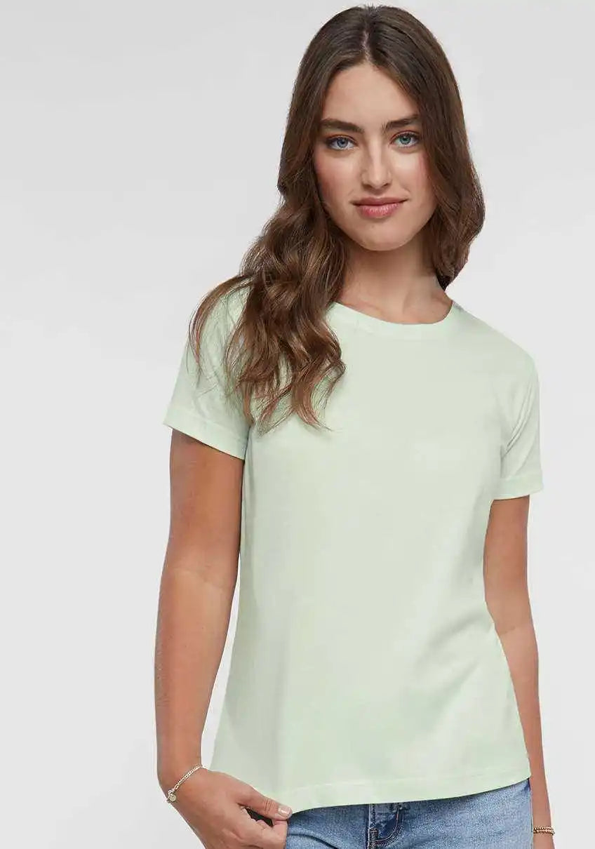 Lat 3516 Women’s Fine Jersey Tee - Honeydew