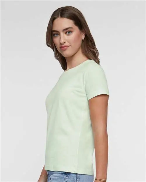 Lat 3516 Women’s Fine Jersey Tee - Honeydew