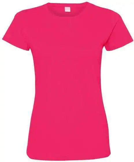 Lat 3516 Women’s Fine Jersey Tee Hot Pink