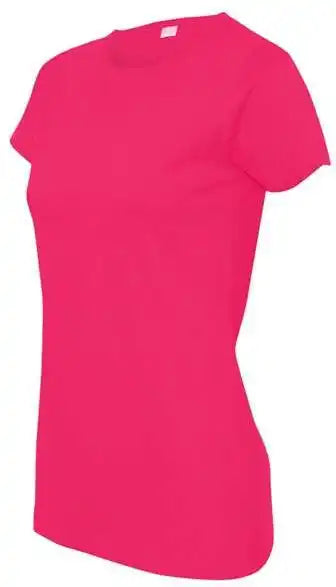 Lat 3516 Women’s Fine Jersey Tee Hot Pink
