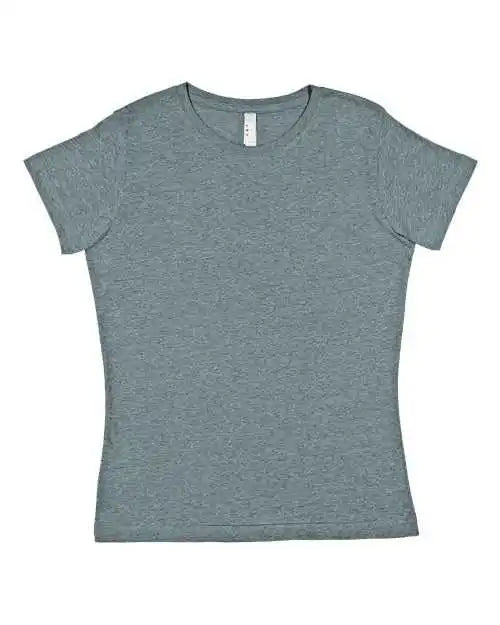 Lat 3516 Women’s Fine Jersey Tee - Ice Blackout