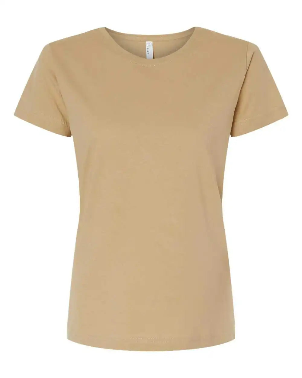 Lat 3516 Women’s Fine Jersey Tee - Latte