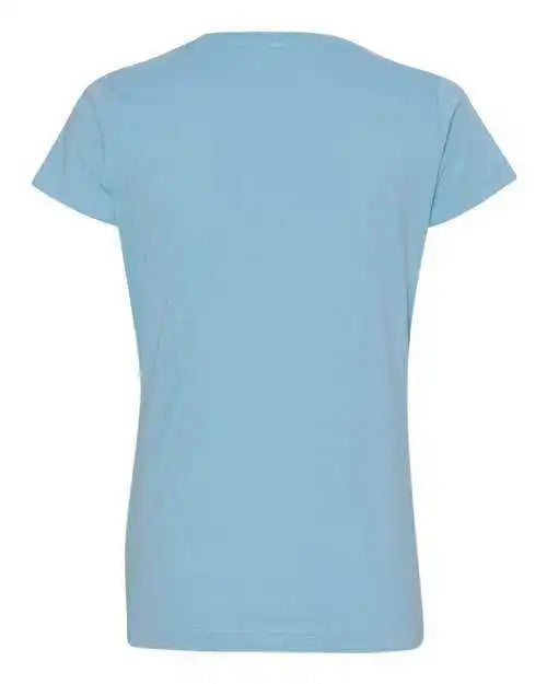 Lat 3516 Women’s Fine Jersey Tee Light Blue