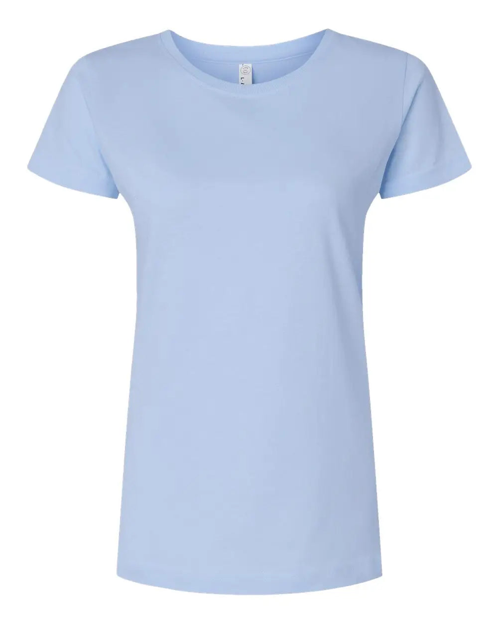 Lat 3516 Women’s Fine Jersey Tee - Light Blue