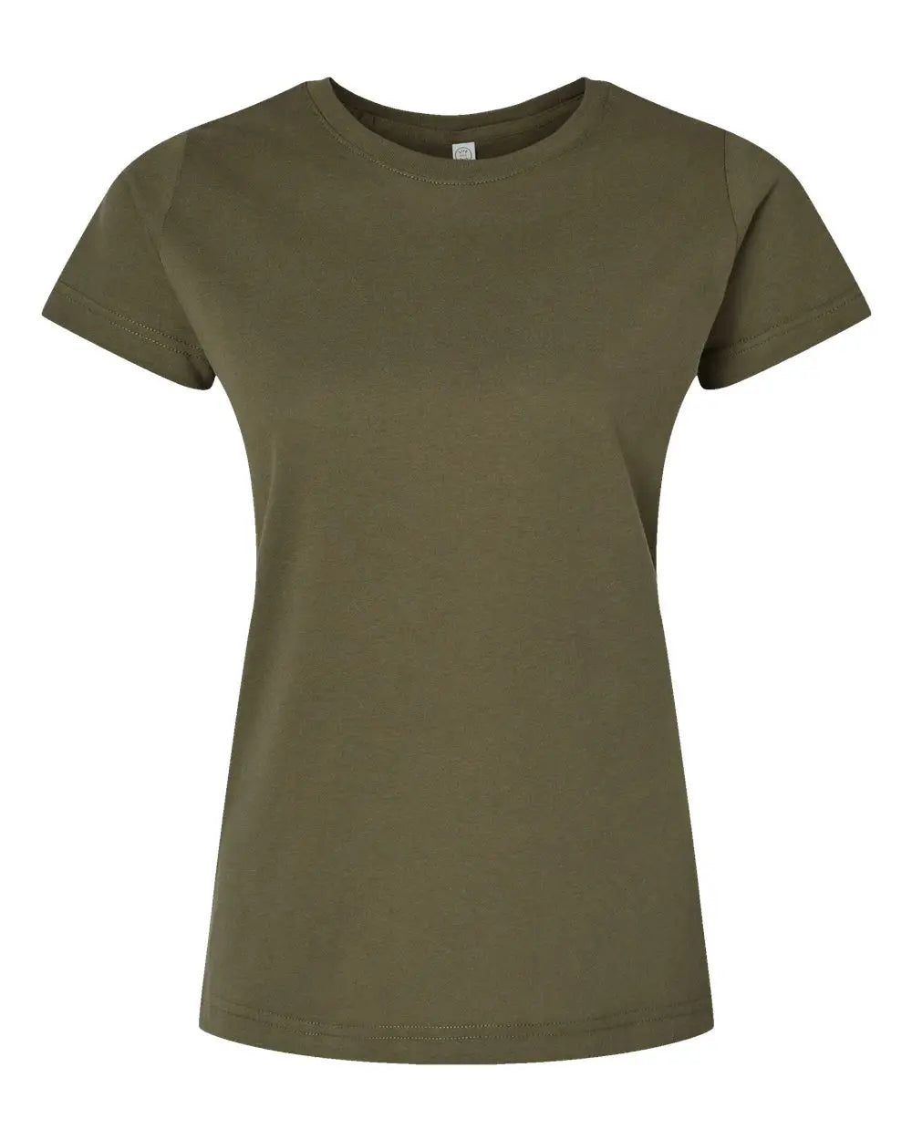 Lat 3516 Women’s Fine Jersey Tee - Military Green - Olive / Xs