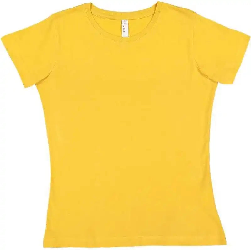 Lat 3516 Women’s Fine Jersey Tee - Mustard