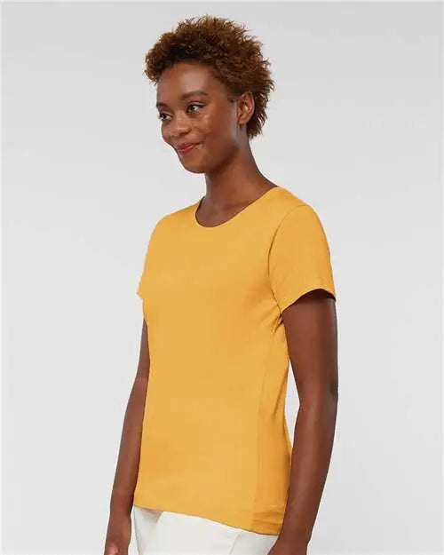 Lat 3516 Women’s Fine Jersey Tee - Mustard