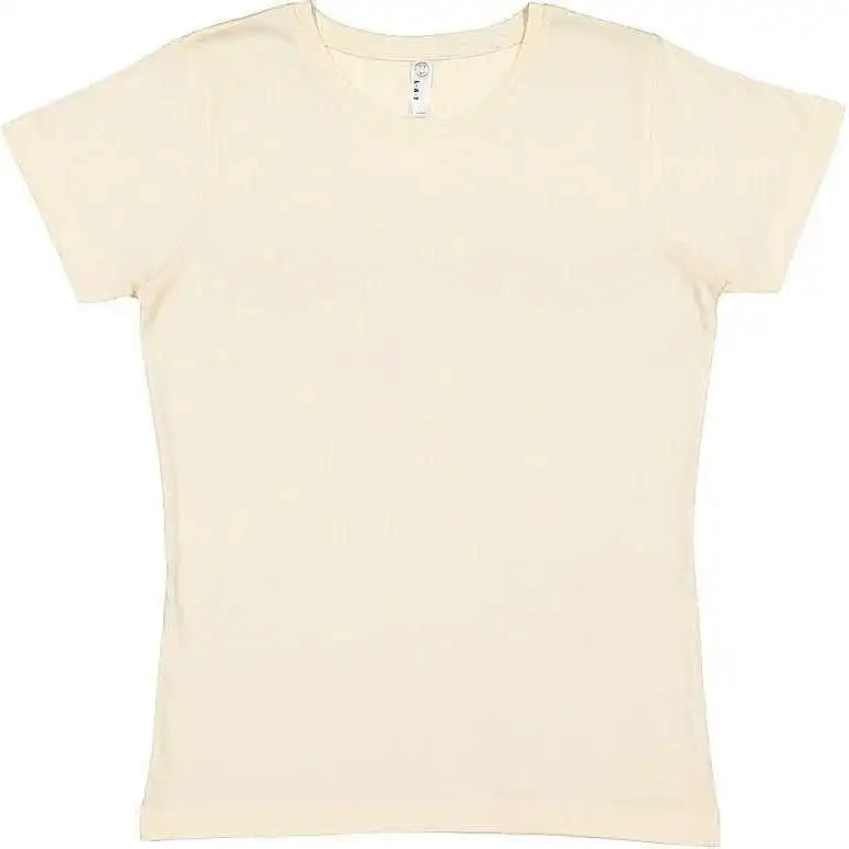 Lat 3516 Women’s Fine Jersey Tee Natural