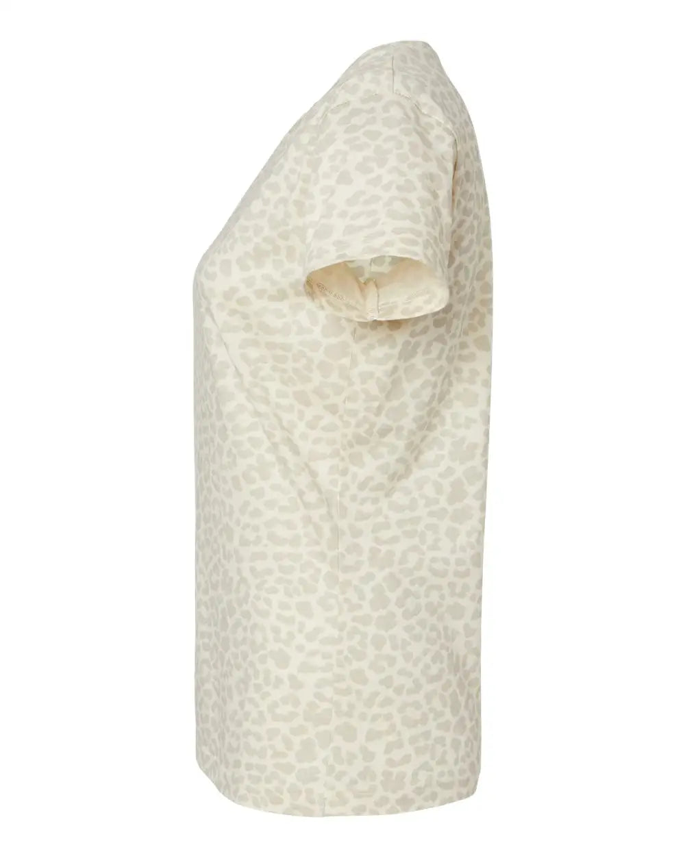 Lat 3516 Women’s Fine Jersey Tee - Natural Leopard