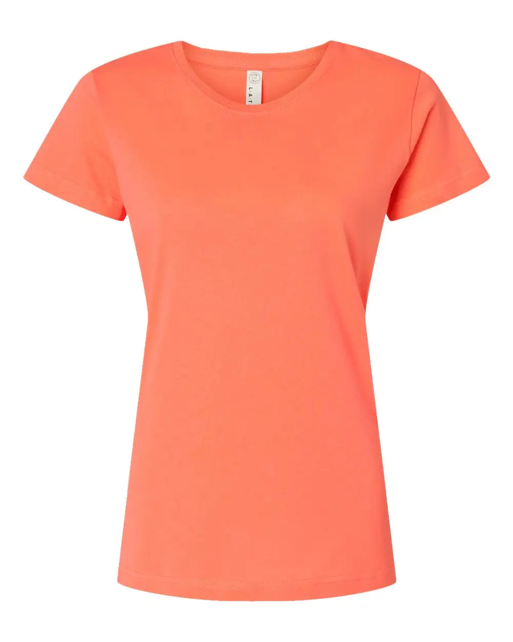 Lat 3516 Women’s Fine Jersey Tee - Papaya - Coral / Xs