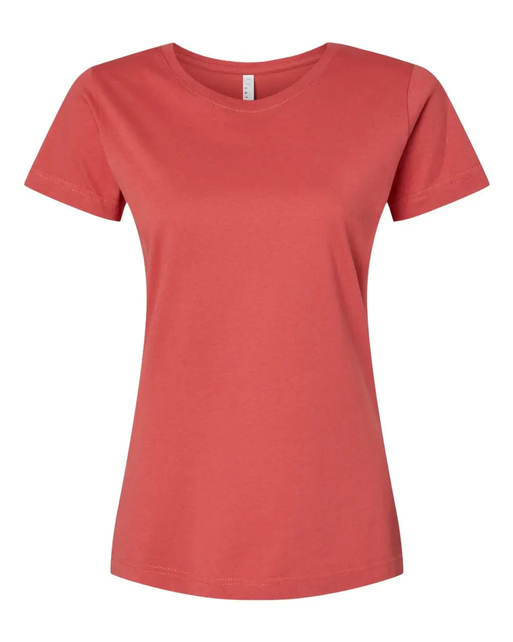 Lat 3516 Women’s Fine Jersey Tee - Passionfruit - Hot Pink / Xs