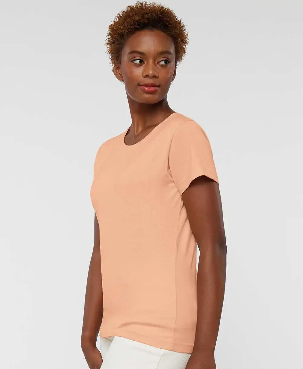 Lat 3516 Women’s Fine Jersey Tee - Peachy