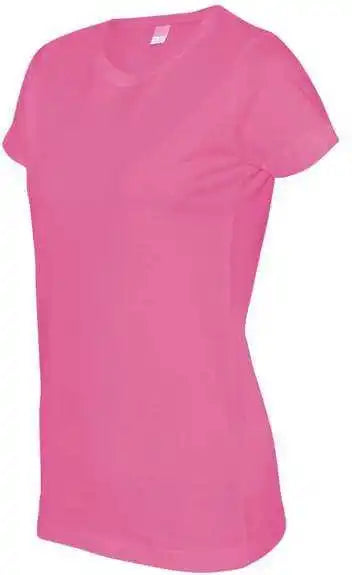 Lat 3516 Women’s Fine Jersey Tee - Raspberry