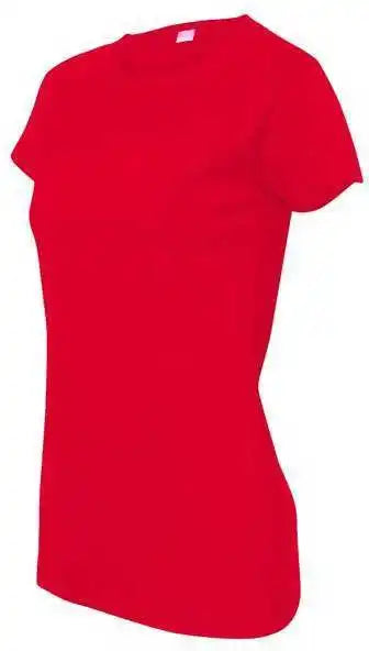 Lat 3516 Women’s Fine Jersey Tee Red