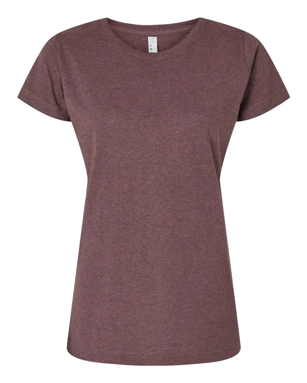 Lat 3516 Women’s Fine Jersey Tee - Sangria Blackout - Cardinal / Xs