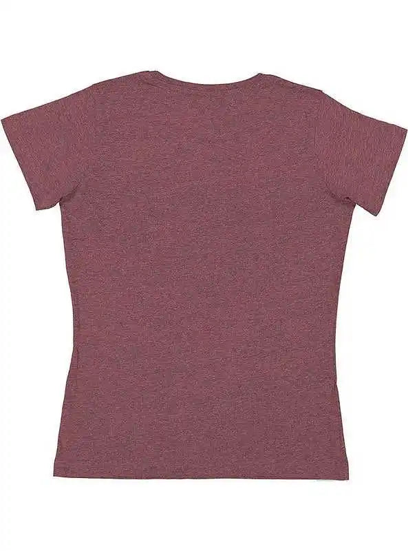Lat 3516 Women’s Fine Jersey Tee - Sangria Blackout