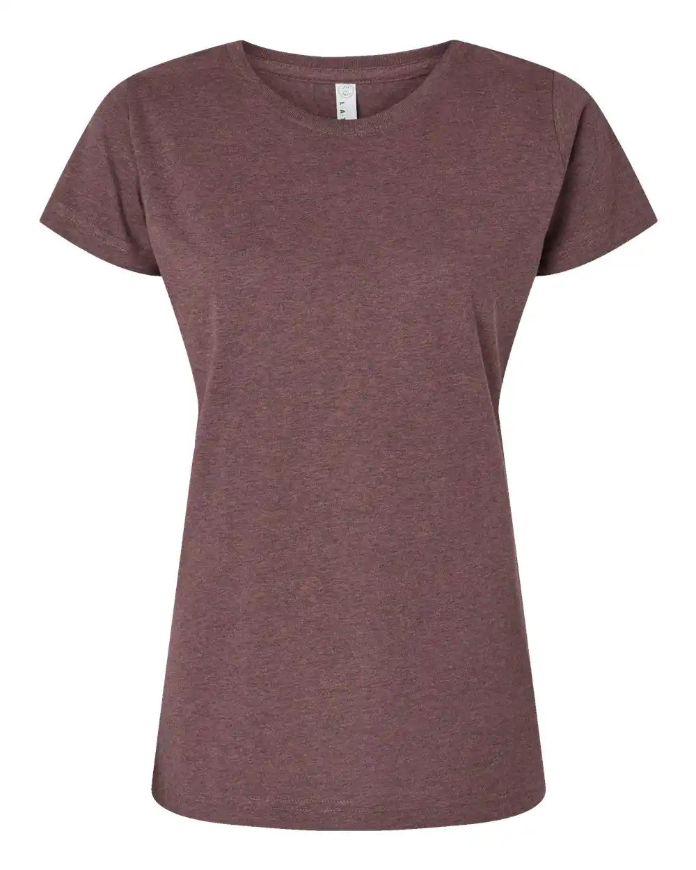 Lat 3516 Women’s Fine Jersey Tee - Sangria Blackout - Xs