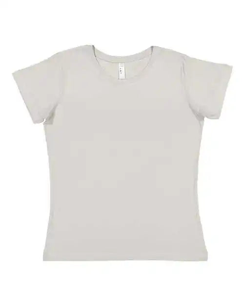 Lat 3516 Women’s Fine Jersey Tee - Silver