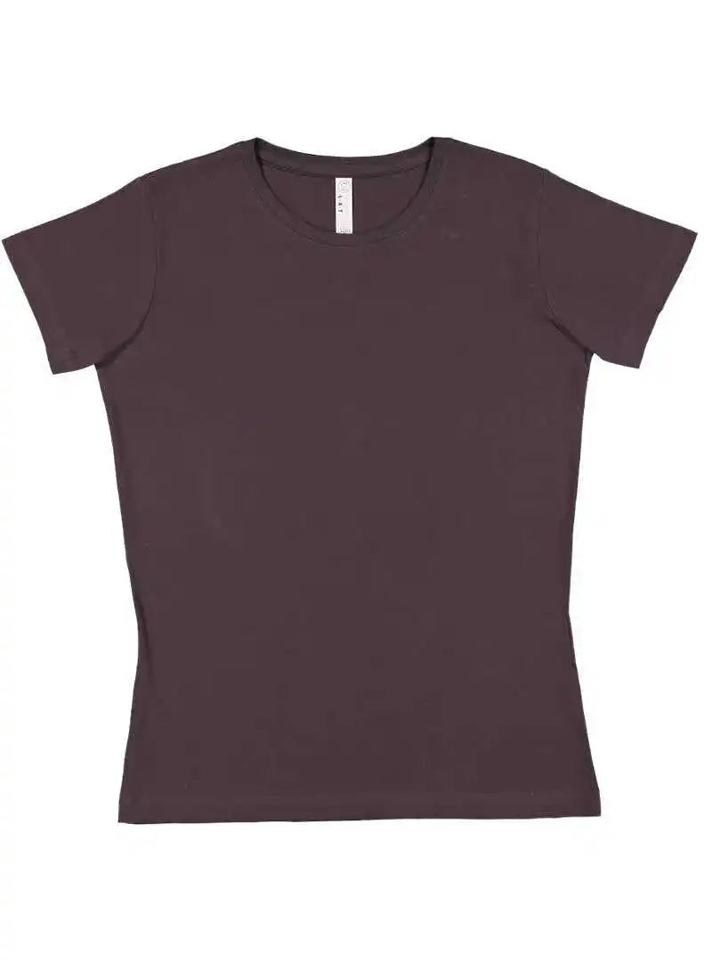 Lat 3516 Women’s Fine Jersey Tee - Slate