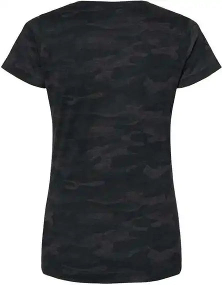 Lat 3516 Women’s Fine Jersey Tee Storm Camo