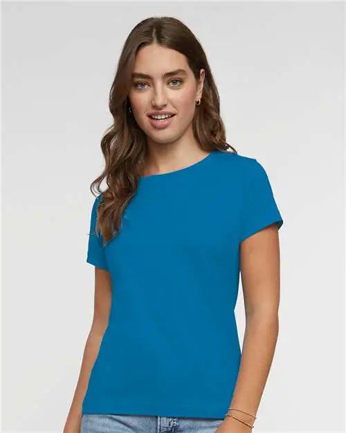 Lat 3516 Women’s Fine Jersey Tee - Tradewind