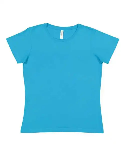 Lat 3516 Women’s Fine Jersey Tee - Turquoise