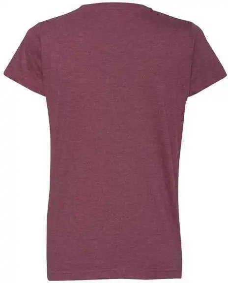 Lat 3516 Women’s Fine Jersey Tee - Vintage Burgundy
