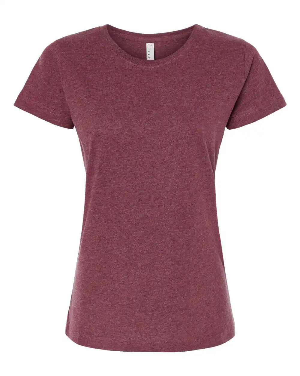 Lat 3516 Women’s Fine Jersey Tee - Vintage Burgundy - Xs