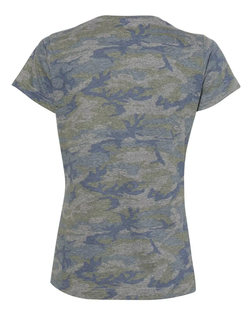 Lat 3516 Women’s Fine Jersey Tee - Vintage Camo - Dark Gray / Xs