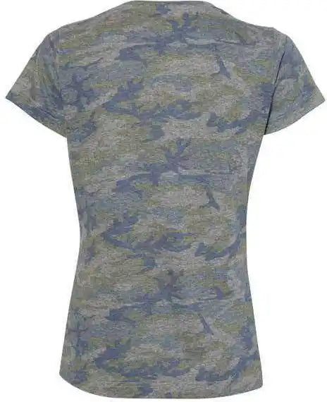Lat 3516 Women’s Fine Jersey Tee Vintage Camo