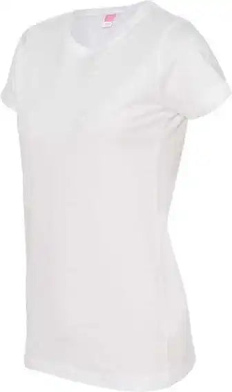 Lat 3516 Women’s Fine Jersey Tee - White