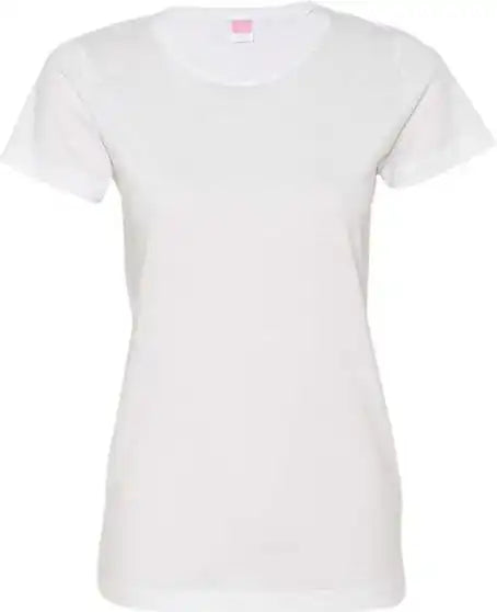 Lat 3516 Women’s Fine Jersey Tee - White