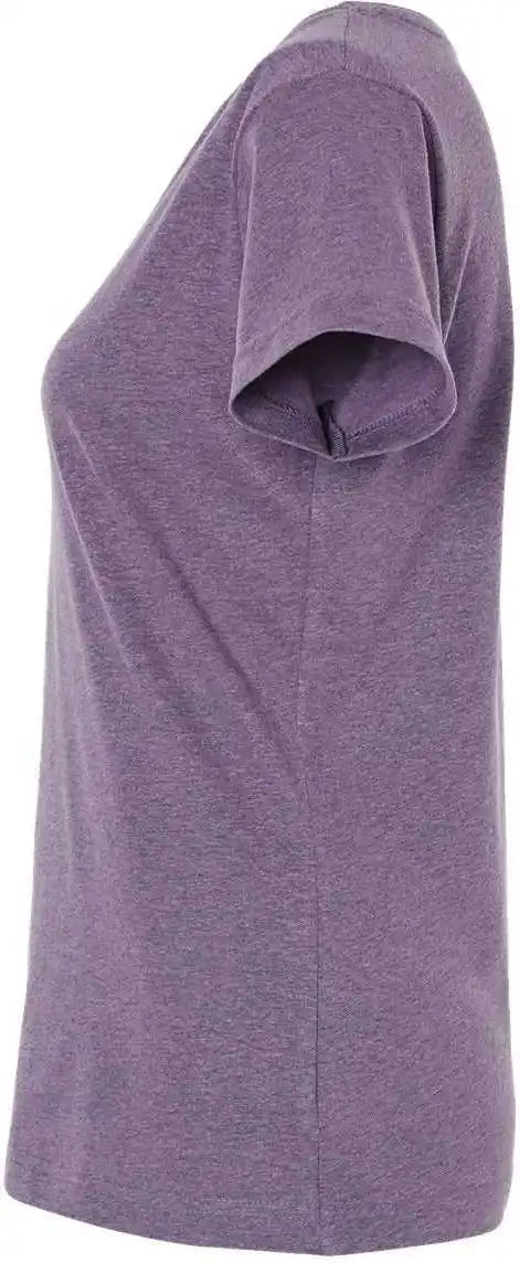 Lat 3516 Women’s Fine Jersey Tee Wisteria Blackout