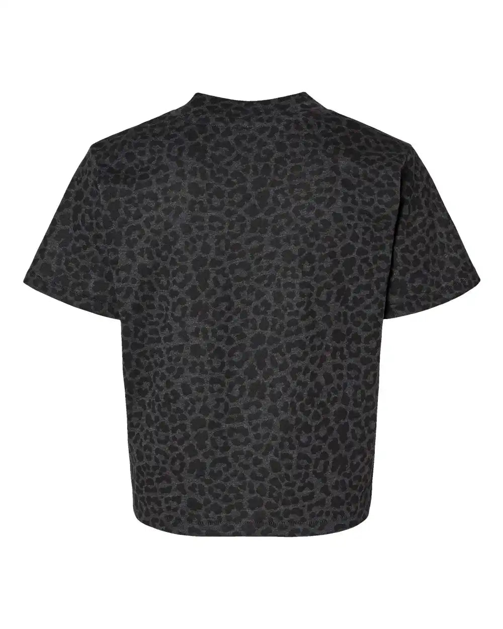 Lat 3518 Women’s Boxy Tee - Black Leopard - s