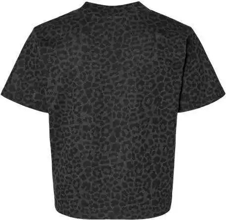 Lat 3518 Women’s Boxy Tee - Black Leopard