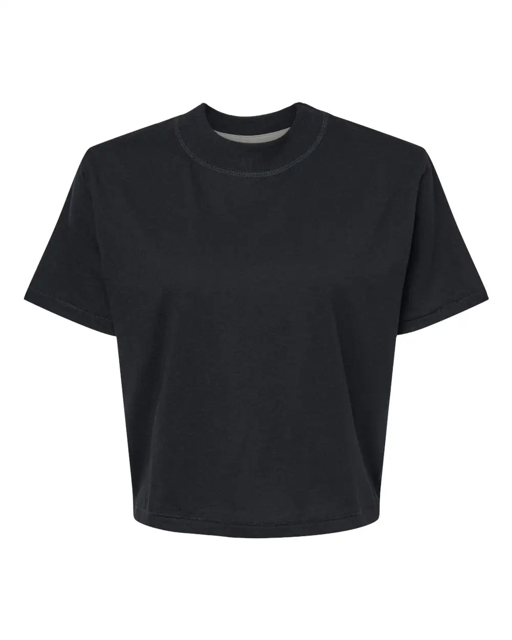 Lat 3518 Women’s Boxy Tee - Blended Black
