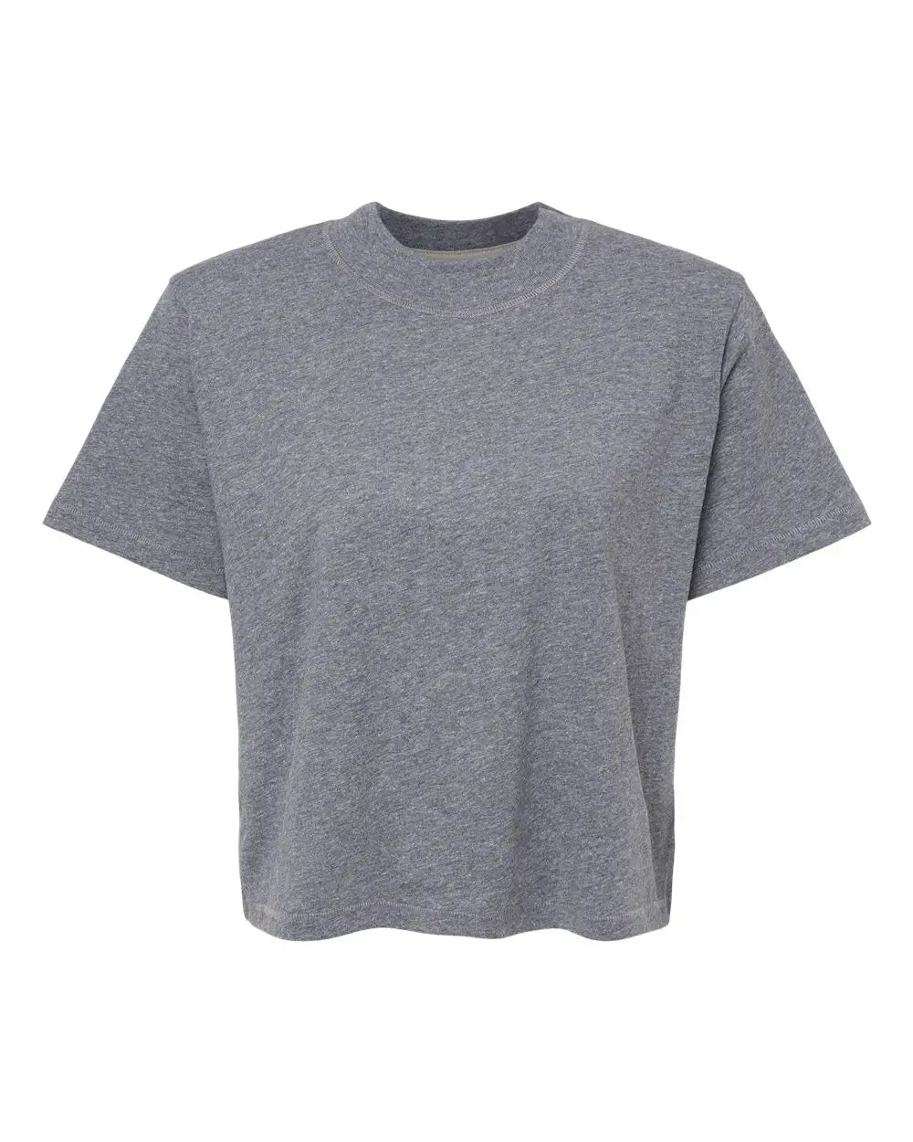 Lat 3518 Women’s Boxy Tee - Granite Heather - Dark Gray / s