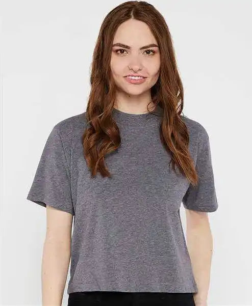 Lat 3518 Women’s Boxy Tee Granite Heather