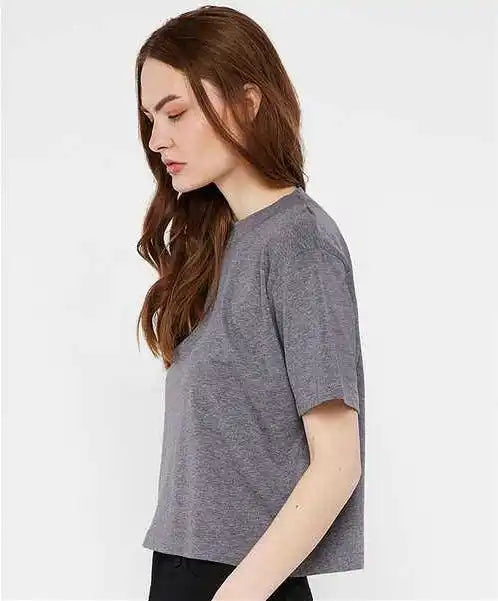 Lat 3518 Women’s Boxy Tee Granite Heather